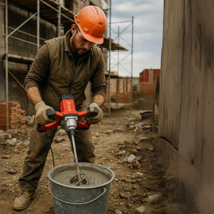 MIESZADŁO DO KLEJU BETONU ZAPRAW FARB ELEKTRYCZNE 2x MIESZALNIK