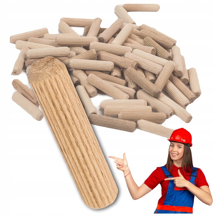 drewniane kołki dyble do mebli długość 35mm fi 8mm 1kg 1000g