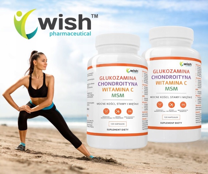 GLUKOZAMINA CHONDROITYNA MSM WITAMINA C Stawy 240k