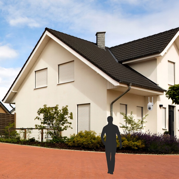 KAMERA ZEWNĘTRZNA WiFi IP OBROTOWA 3MPx TUYA Bezprzewodowa Full HD 8x ZOOM