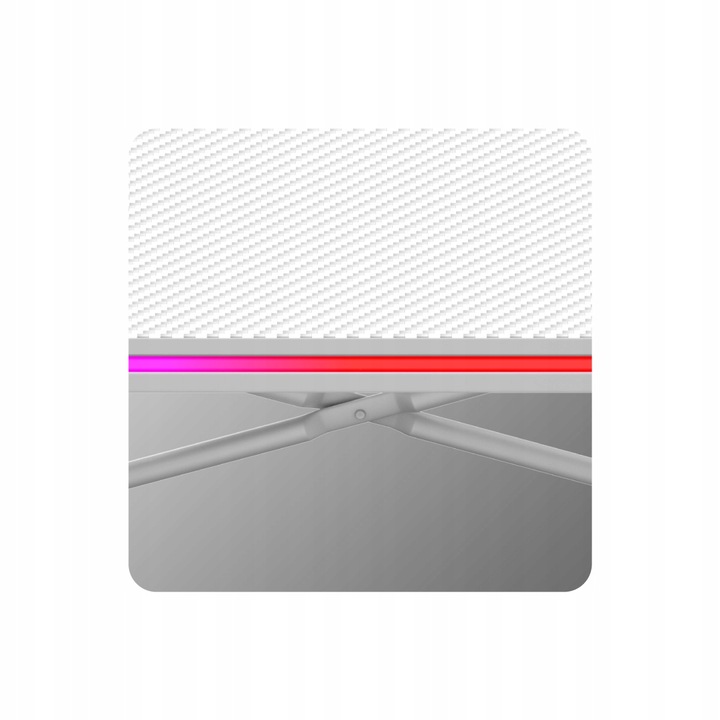 Biurko Gamingowe RGB Stolik Biurowy Gracza LED z Pilotem Carbon Huzaro