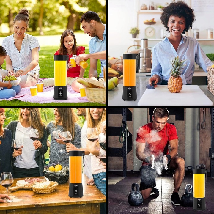 BLENDER PRZENOŚNY 250W 400ML Bezprzewodowy Kielichowy do Smoothie