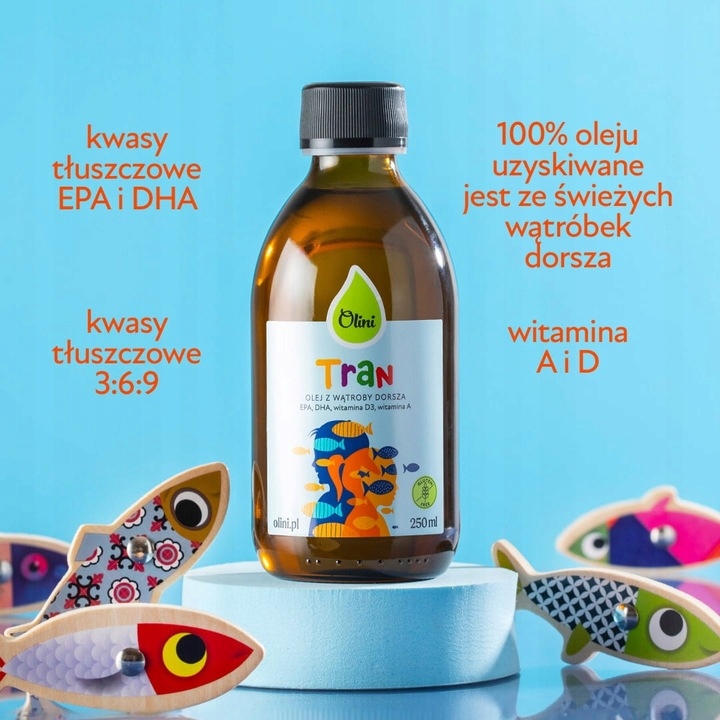 Olej z czarnuszki dla dzieci + Tran dla dzieci + syrop z jagody kamczackiej