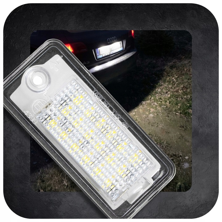 Podświetlenie Lampki LED Tablicy Rejestracyjnej Audi A3 8P A4 B6 B7 A6