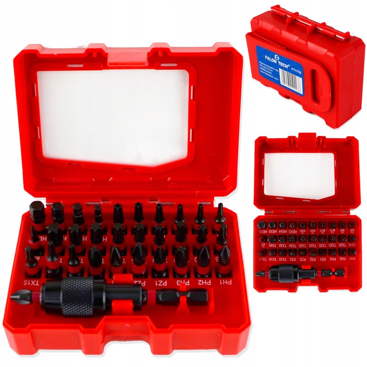 BITY MAGNETYCZNE WKRĘTAKI KOŃCÓWKI UDAROWE ZESTAW 32 EL. - PH PZ TX TXB HEX