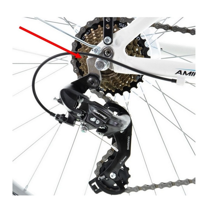 PRZERZUTKA TYŁ SHIMANO RD-TY300/TX35 TOURNEY ŚRUBA