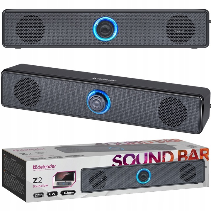 SOUNDBAR Głośniki Komputerowe do Laptopa USB LED