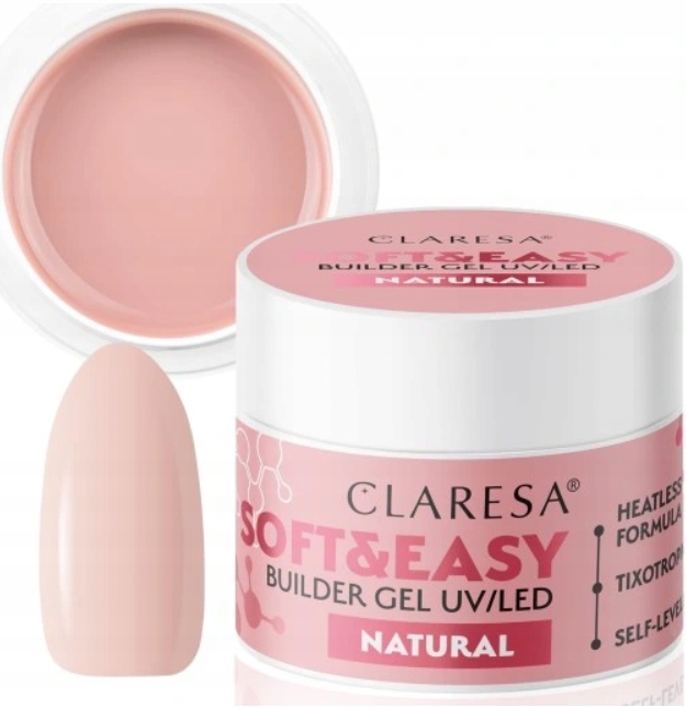 Claresa Żel Budujący Soft & Easy Builder Gel 45 g - Natural