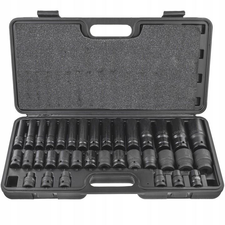 ZESTAW NASADEK UDAROWYCH 8-32 NASADKI UDAROWE 1/2 UDAR 35 ELEMENTÓW