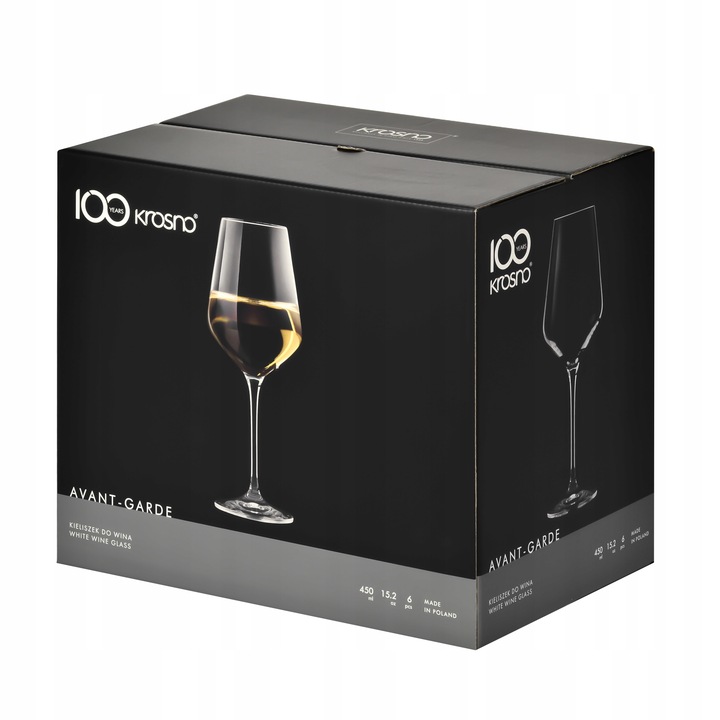 Kieliszki do wina białego Avant-Garde KROSNO 6szt