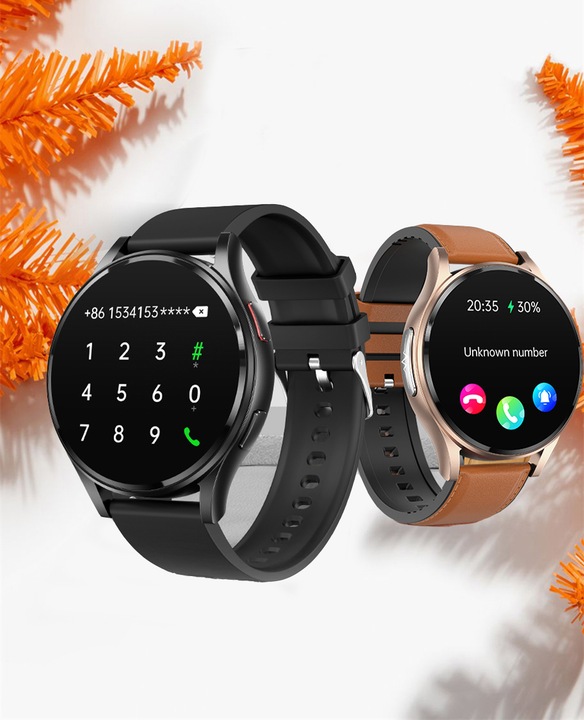 Zegarek Smartwatch Damski EKG Glukoza HRV BMI AMOLED CIŚNIENIOMIERZ ROZMOWY