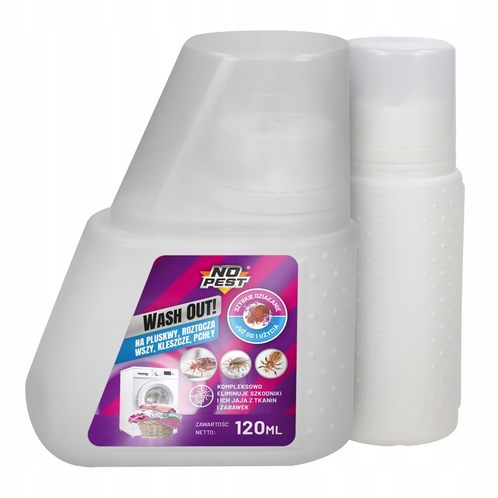 ŚRODEK DO PRANIA NA PLUSKWY ROZTOCZA WSZY KLESZCZE PCHŁY JAJA LARW