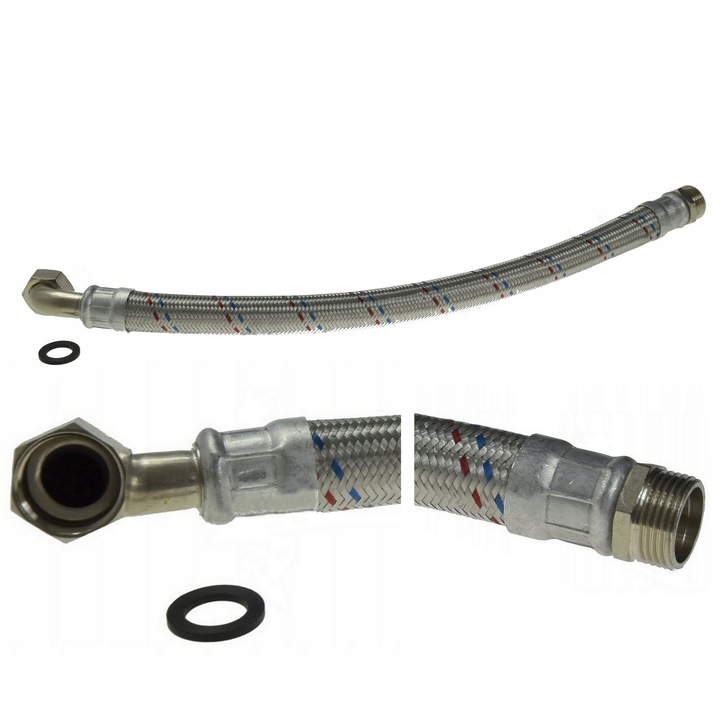 WĄŻ ANTYWIBRACYJNY DO HYDROFORU ZBIORNIKA 1 CAL WĘŻYK Z KOLANEM 80CM