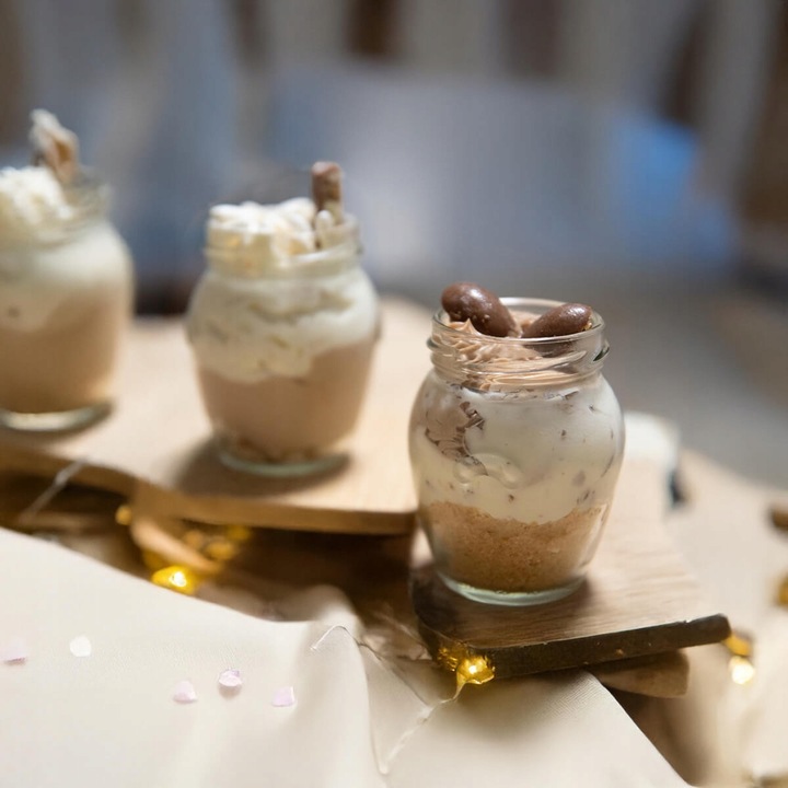 20x POJEMNIKI NA DESERY 150ml Słoik SZKLANY AMFORA Na Deserki Do