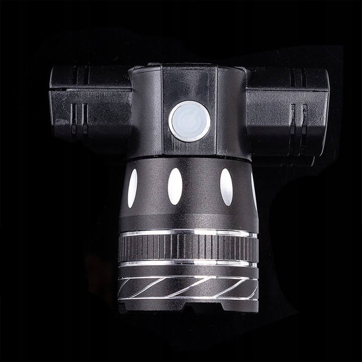 Lampa Rowerowa Przednia + Tylna na Kierownicę Akumulatorowa USB Latarka LED
