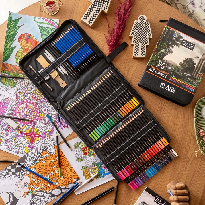 Zestaw Kredek Ołówkowych ARTYSTYCZNE PROFESJONALNE 100 Elementów