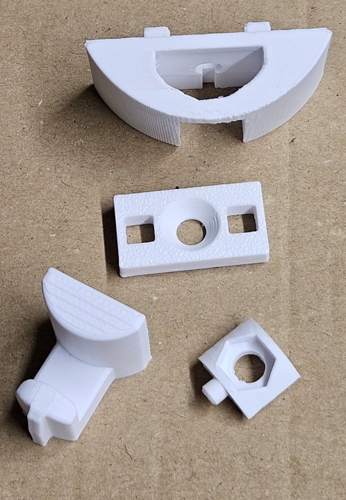 Elementy naprawcze kabiny Cersanit Carmen, Paula, Vega, Rexona - dolne