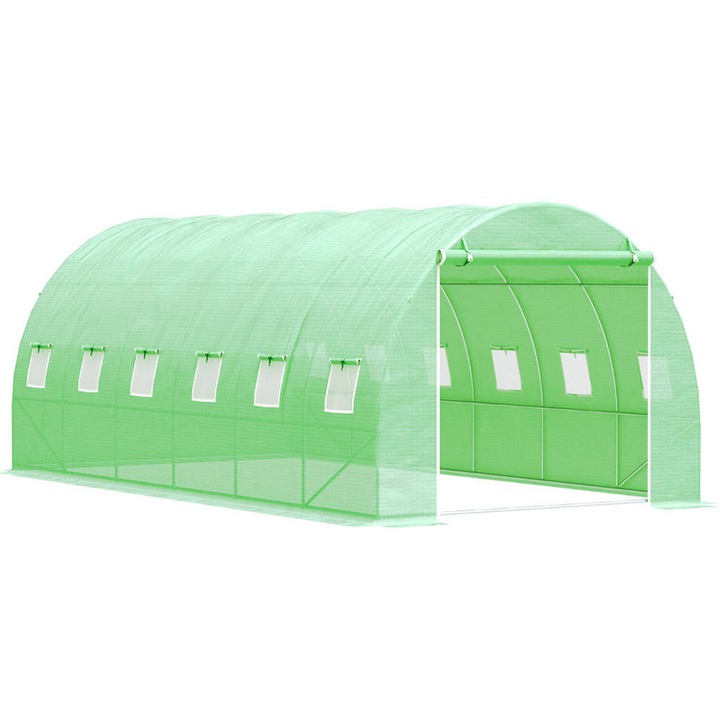 TUNEL FOLIOWY SZKLARNIA 3x6m FOLIA OGRODOWA 18m2 Mocny UV-4 Warzywa Owoce