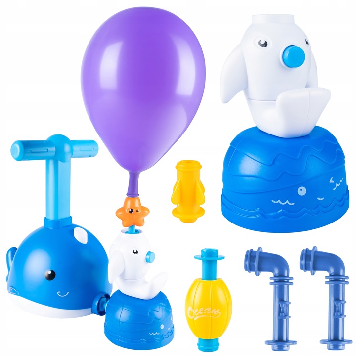 WYRZUTNIA SAMOCHODÓW RAKIET NAPĘD BALONOWY INTERAKTYWNA AUTO POMPKA PREZENT