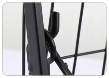 Koszyk Piętrowy Dwupoziomowy na Owoce Warzywa Czarny Organizer do