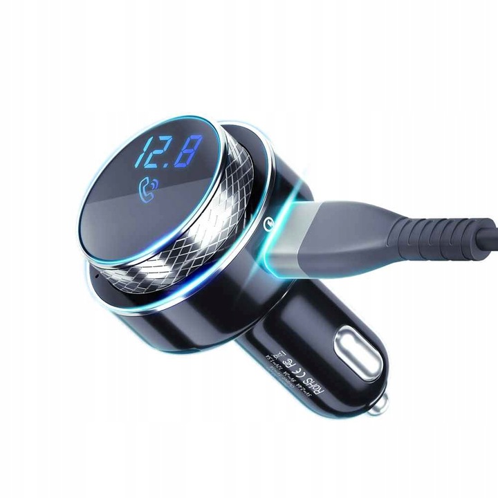 3mk Hyper Car Transmiter FM LED Bluetooth 2x USB