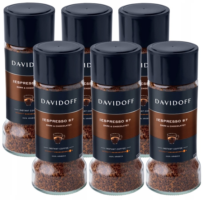 Zestaw 6 x Davidoff ESPRESSO instant kawa 100g