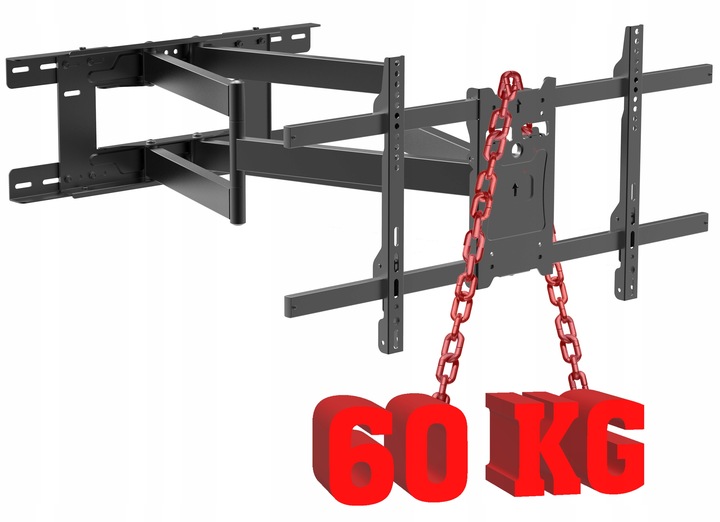 92cm DŁUGI Uchwyt do Telewizora Wieszak TV 42-90 cale ULTRA MOCNY TEST
