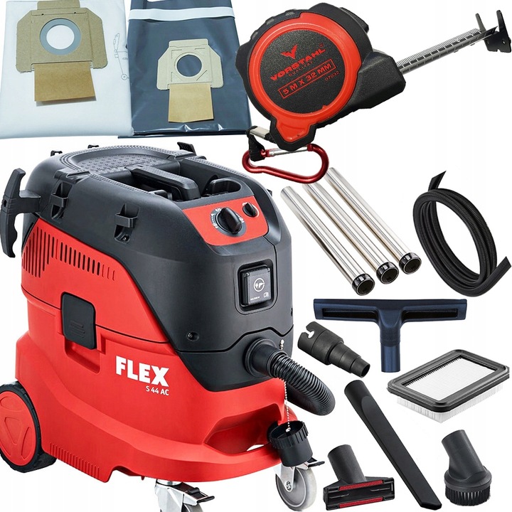 Odkurzacz przemysłowy bezworkowy S44 L AC s47 FLEX + Miara zwijana 5m