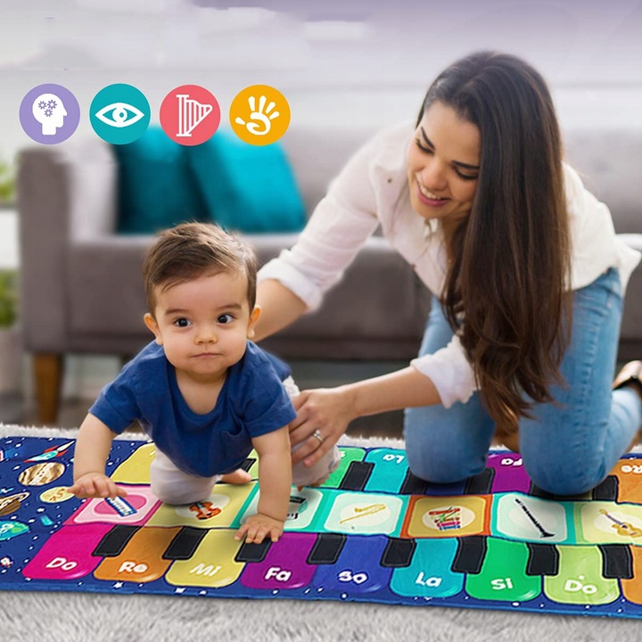 MATA DO PIANINA MUZYCZNA INTERAKTYWNA GRA DO TAŃCA DLA DZIECI PREZENTY DUŻA