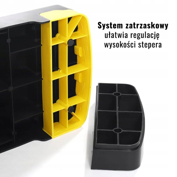 STEP SCHODEK DO ĆWICZEŃ DO AEROBIKU FITNESS 3 STOPNIOWY REGULOWANY SOLIDNY