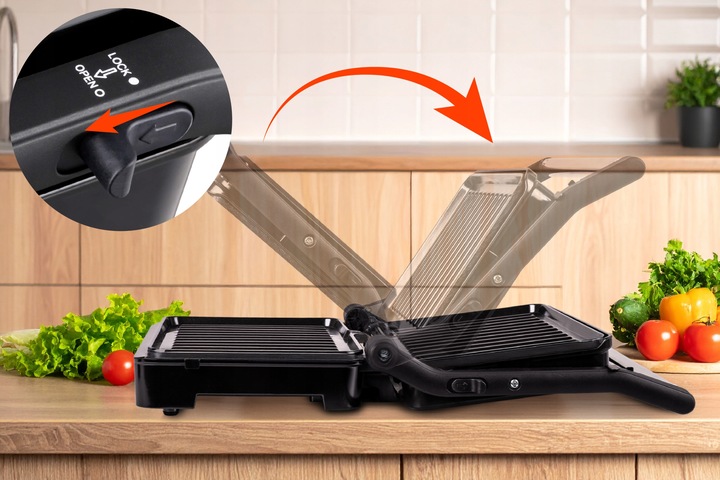 Grill elektryczny opiekacz do kanapek pannini rozkładany GK110 Eldom