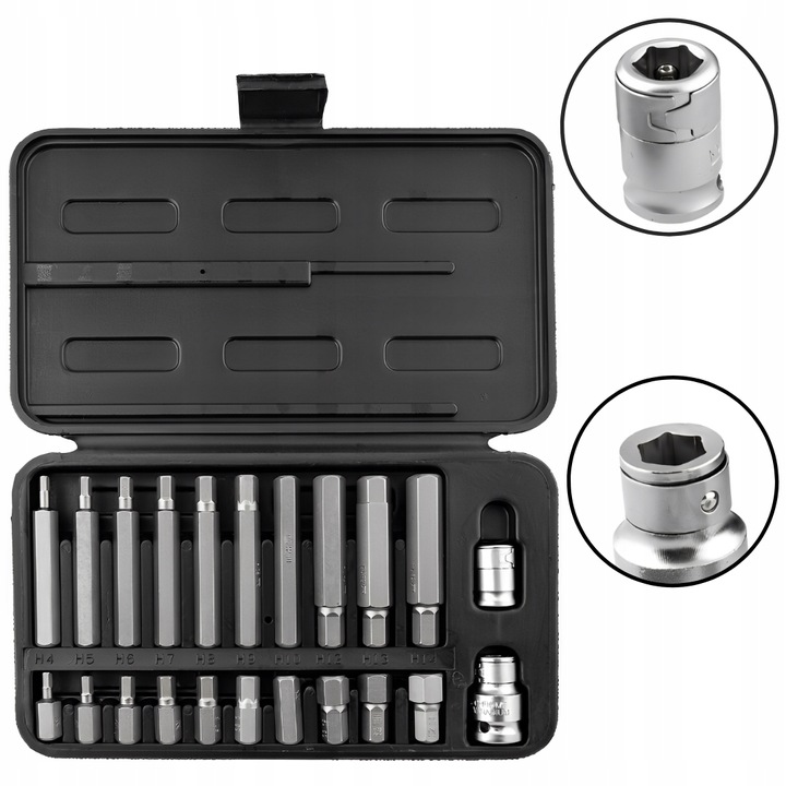 ZESTAW KLUCZY IMBUSOWYCH WEWNĘTRZNYCH BITÓW 10 mm 22 EL. H4-H14 S2 RICHMANN