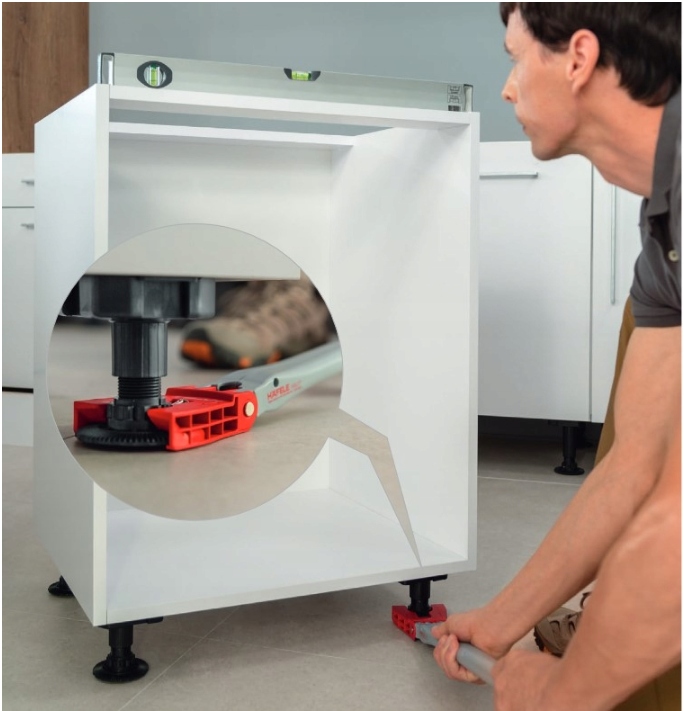 100 x Klip zatrzask cokołu AXILO oryginał Hafele