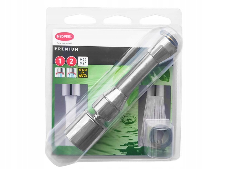 PERLATOR nie chlapiący Z PRZEDŁUŻKĄ NA KRAN I PRZEGUBEM M24/M22