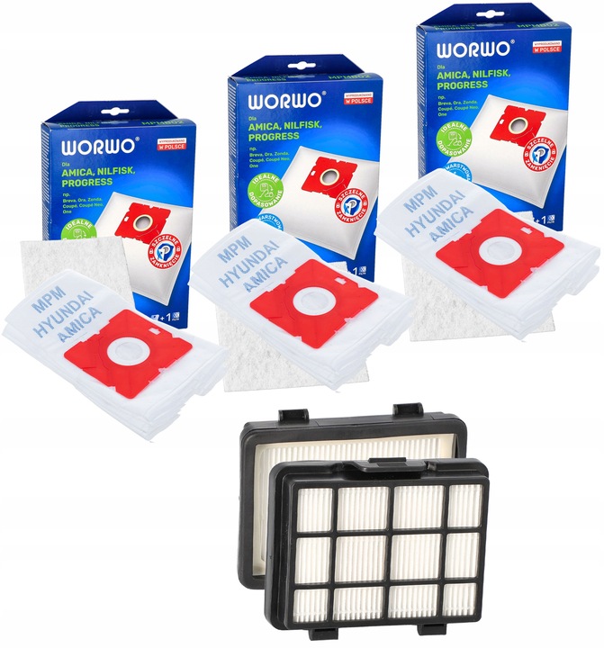 12 x WORKI DO AMICA ORA YUGO SURAZO + HEPA