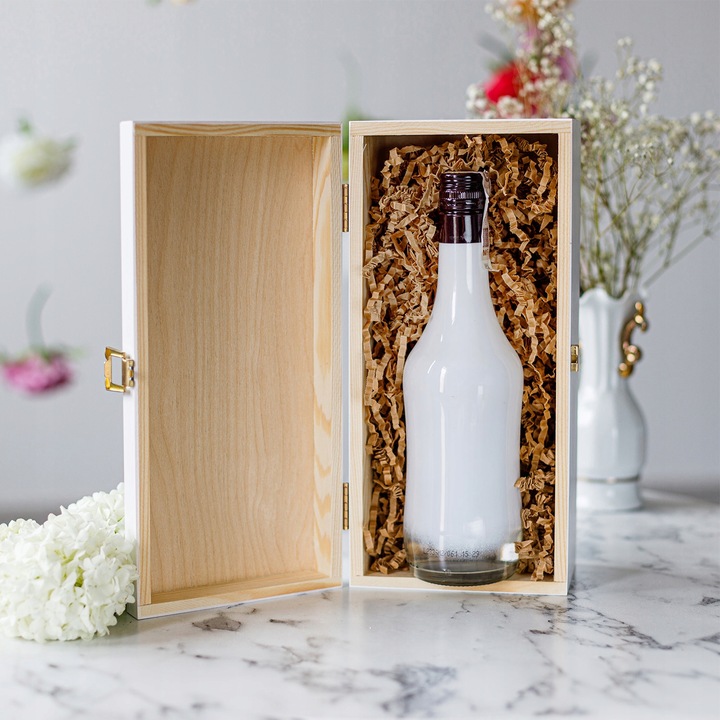 PODZIĘKOWANIE DLA ŚWIADKOWEJ SKRZYNKA NA ALKOHOL PREZENT DLA ŚWIADKOWEJ