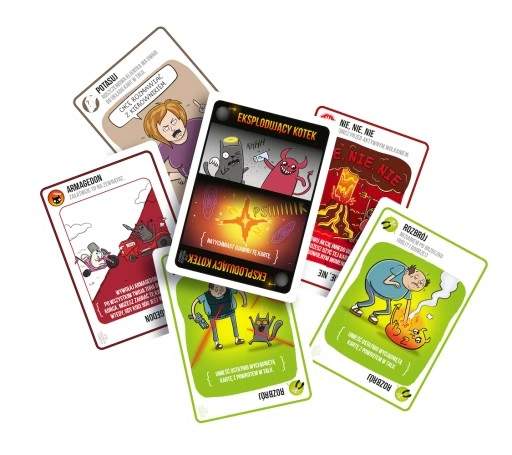 EKSPLODUJĄCE KOTKI: DOBRO KONTRA ZŁO GRA KARCIANA REBEL