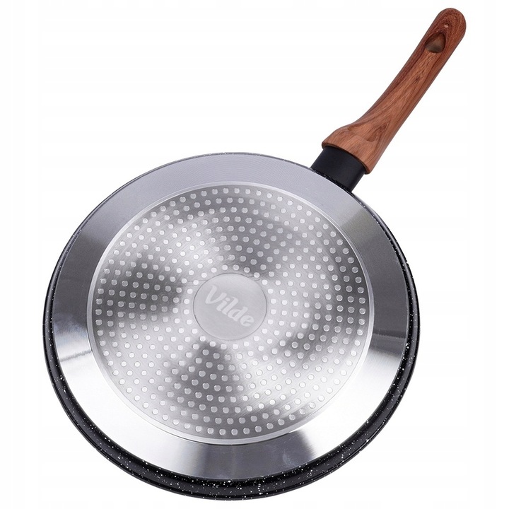 Patelnia GRANITOWA do naleśników placków omletów niska płaska 24 cm VILDE