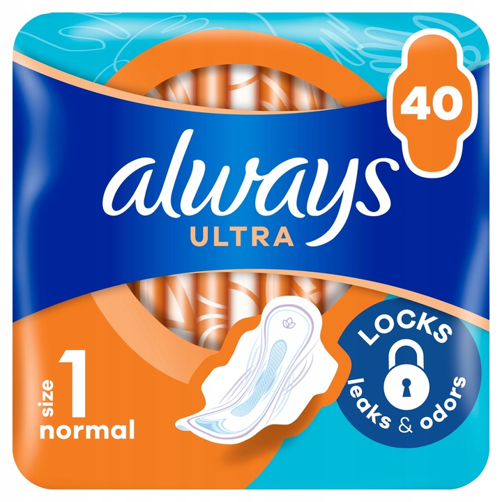 Always Ultra Normal Podpaski ze skrzydełkami 40 szt