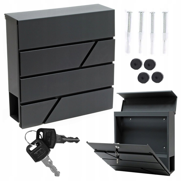 Skrzynka na Listy Pocztowa Duża A4 Pocztę Gazety Listowa do Domu