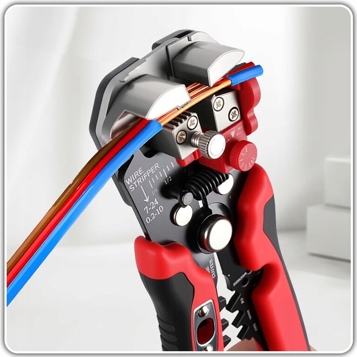 ŚCIĄGACZ IZOLACJI SZCZYPCE ZACISKARKA KABLI PRZEWODÓW AUTOMAT 0,2 -