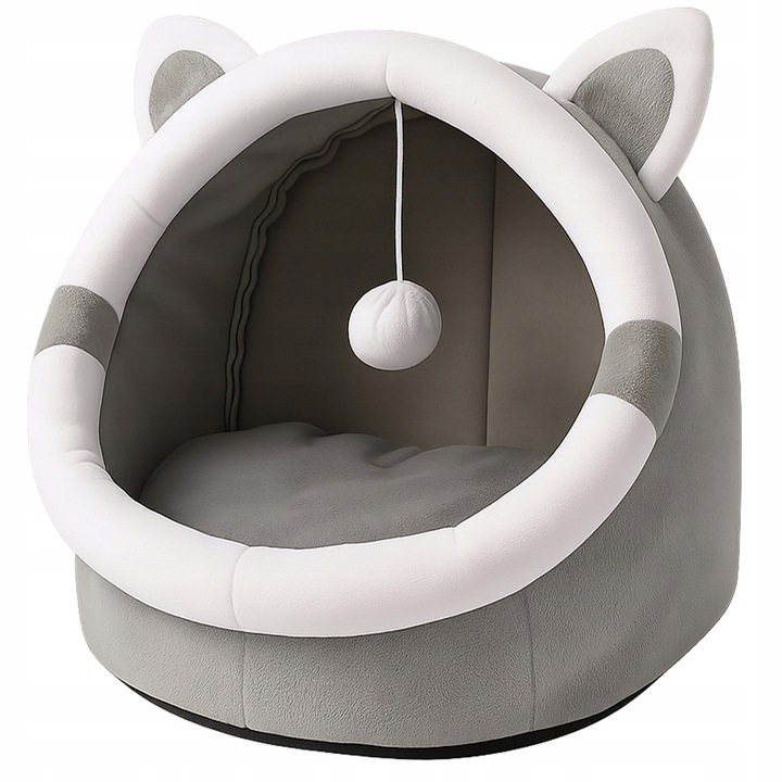 DOMEK DLA KOTA PLUSZOWY LEGOWISKO CIEPŁE MIĘKKIE BUDKA POSŁANIE