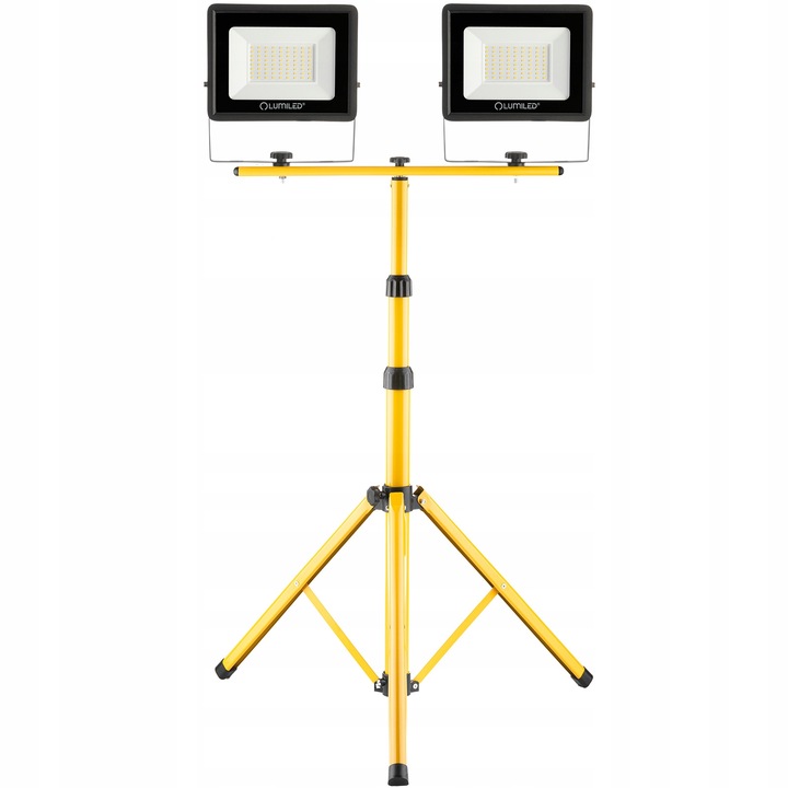 Naświetlacz Halogen LED Lampa 2x 50W + Statyw + Przewód Zasilający