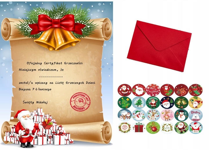 WELUROWY KOSTIUM STRÓJ MIKOŁAJA BURGUND SAKWA NA CUKIERKI +LIST 10el