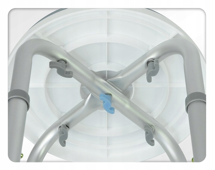 KRZESŁO POD PRZYSZNIC OBROTOWE TABORET OKRĄGŁY STOŁEK DO WANNY DLA SENIORA