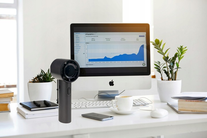 WENTYLATOR WIATRAK MINI WIATRACZEK RĘCZNY PODRÓŻNY PLAŻOWY PRZENOŚNY