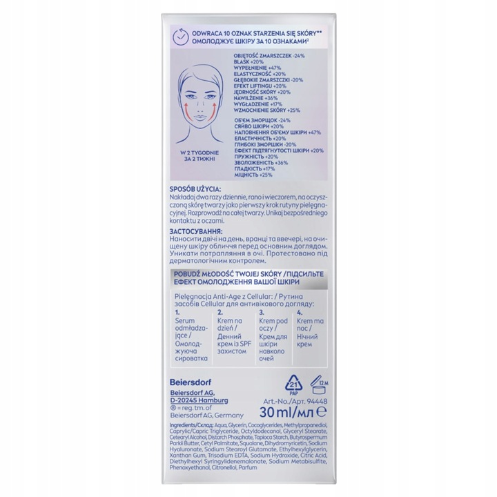 NIVEA CELLULAR EPIGENETICS Odmładzające Serum do twarzy 30ml