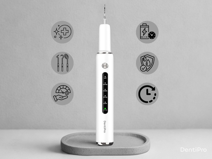 Skaler Ultradźwiękowy Do Zębów - 5 trybów do usuwania kamienia