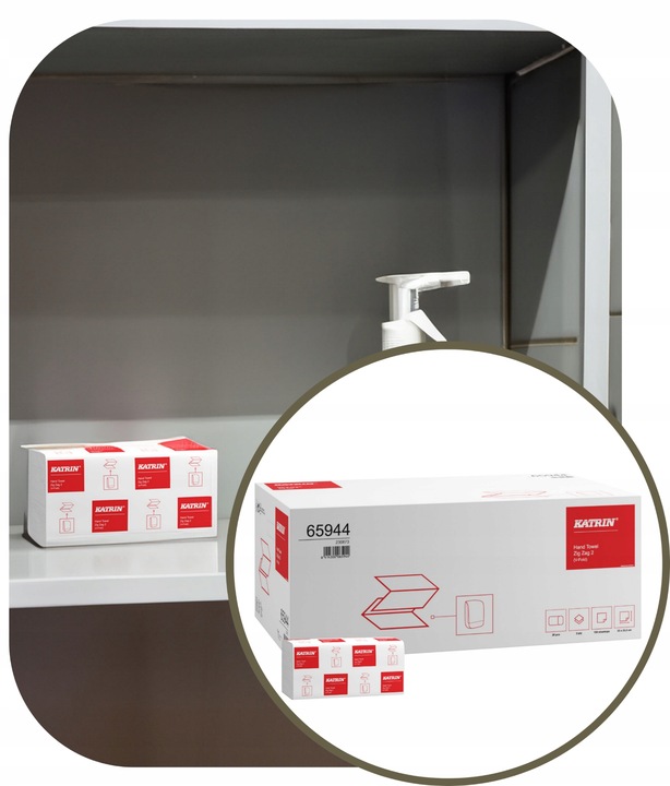 Ręcznik Papierowy ZZ 2 Warstwy Biały Handypack Ekonomiczny 3000 szt