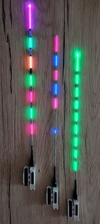 Komplet 3x Świecący Sygnalizator Fedeer - Drgająca Szczytówka + 3 Baterie